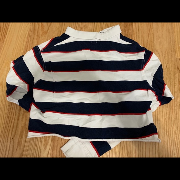 Striped Collared Top - Picture 2 of 2